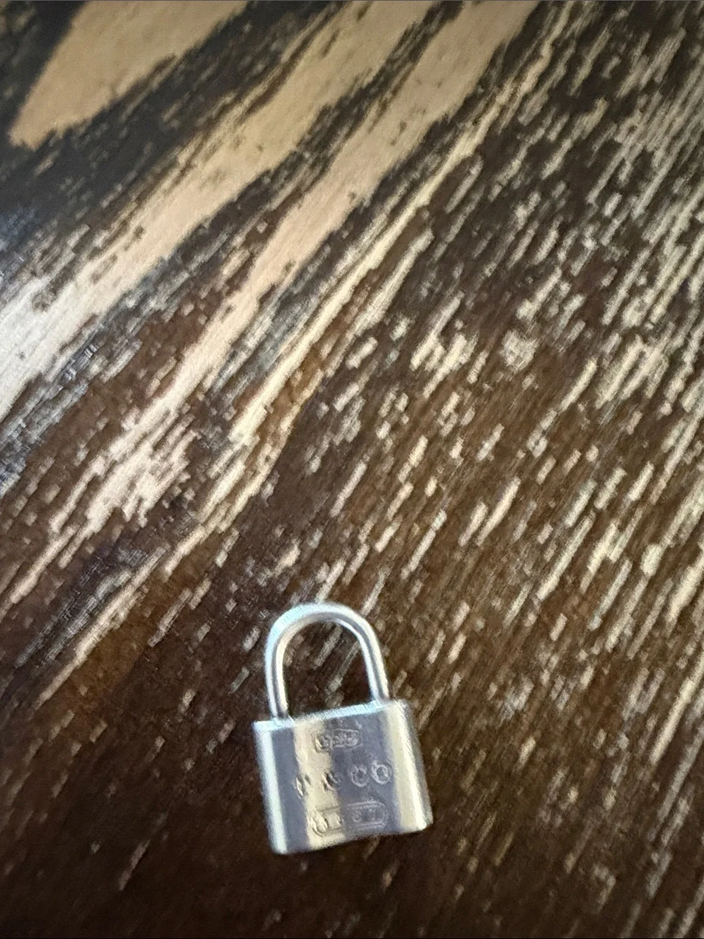 Tiffany & Co. Sterling Silver Padlock Charm - Silver